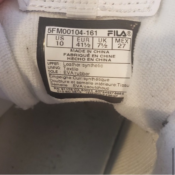 Fila Disruptor 2 Premium White Sneaker 10 - Picture 6 of 7